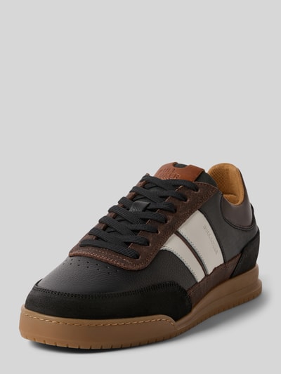BULLBOXER Sneakers met contrastgarnering Donkerbruin - 1