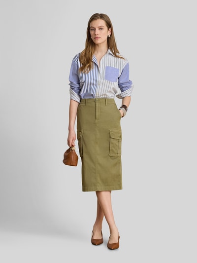 Lauren Ralph Lauren Regular Fit Bluse aus reiner Baumwolle Hellblau 1