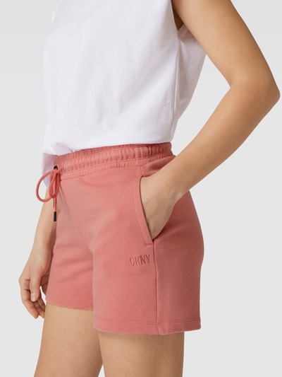 DKNY PERFORMANCE Sweatshorts met labelstitching Terracotta - 3