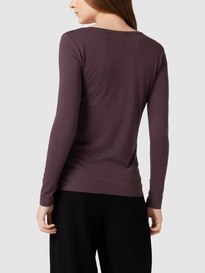 QS Sweatshirt met V-hals Prune - 5