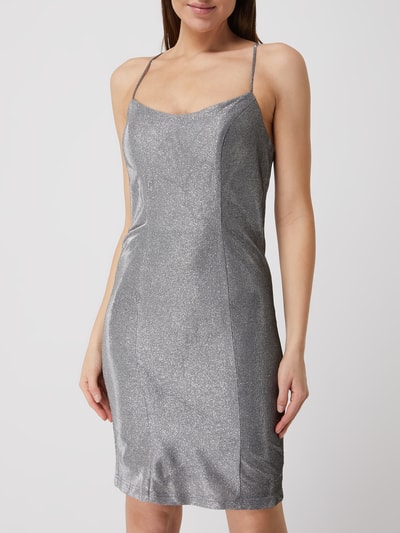 Luxuar Cocktailkleid mit Glitter-Effekt  Silber 4