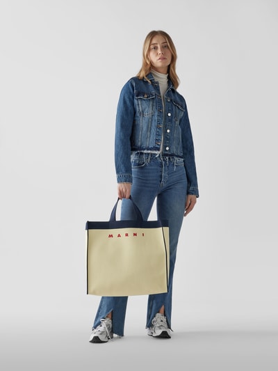 Marni Shopper mit Brand-Schriftzug Offwhite 1