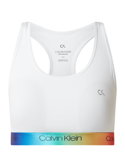 Calvin Klein Performance Bustier mit wattierten Cups Weiss 2