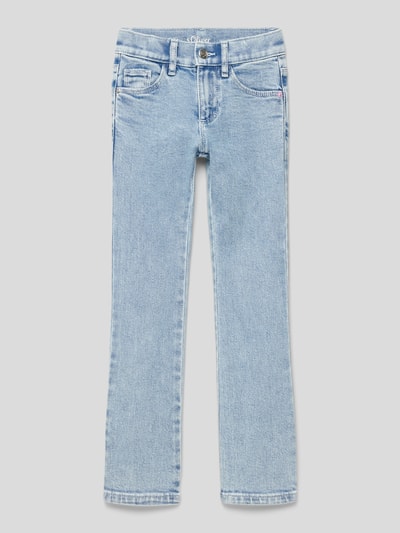 s.Oliver RED LABEL Slim fit jeans met knoopsluiting Blauw - 1