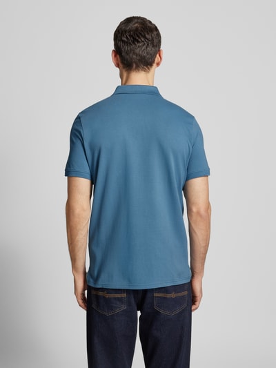 Tom Tailor Regular Fit Poloshirt aus Baumwoll-Piqué mit Logo-Stitching Dunkelblau 5