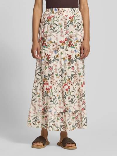 ZABAIONE Midirok in laagjes-look model 'Ka44trinaa' Offwhite gemêleerd - 4