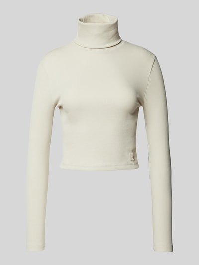 Calvin Klein Jeans Shirt met lange mouwen en col Beige - 2