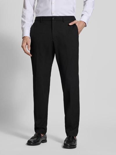 s.Oliver BLACK LABEL Spodnie do garnituru z wpuszczanymi kieszeniami model ‘Pure’ Czarny 4