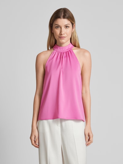 Selected Femme Top bluzkowy w jednolitym kolorze model ‘LENA’ Mocnoróżowy 4