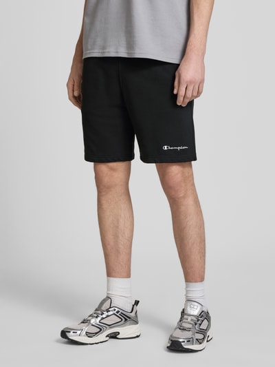 Champion Sweatshorts met elastische band en labelstitching Zwart - 4