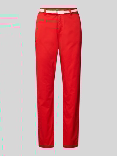 s.Oliver RED LABEL Regular fit chino van katoenmix Rood - 2