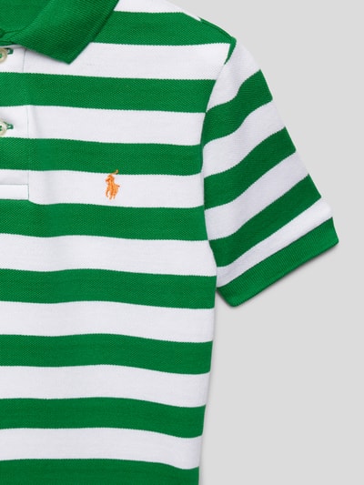 Polo Ralph Lauren Kids Poloshirt met labelstitching Groen - 2