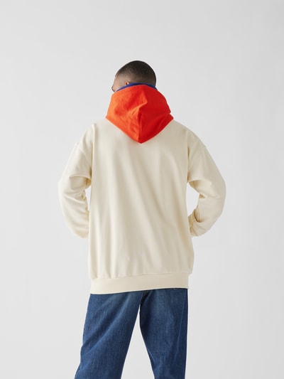 MSGM Oversized Hoodie mit Label-Print Offwhite 5