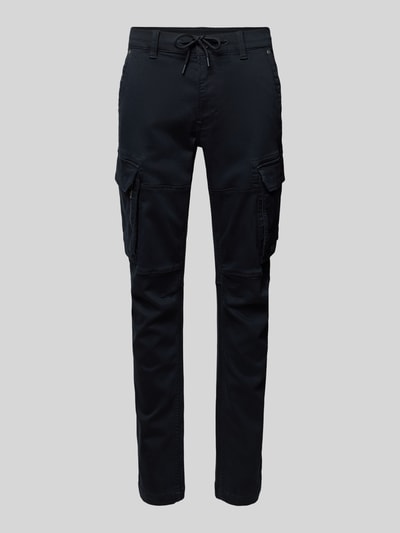 PME Legend Tapered fit cargobroek met tunnelkoord Marineblauw - 2