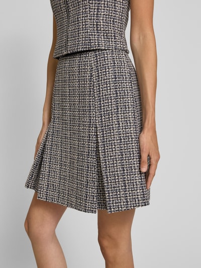 HUGO Minirok met ritssluiting aan de achterkant, model 'Ratira' Marineblauw - 3