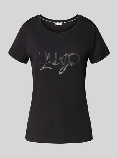 LIU JO SPORT T-Shirt mit Label-Print Black 2