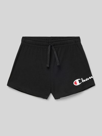 CHAMPION Regular fit sweatshorts met labelprint Zwart - 1