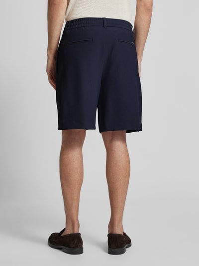 Emporio Armani Regular Fit Shorts mit Strukturmuster Marine 5