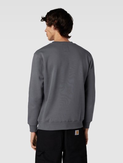 Alpha Industries 'BASIC SWEATER' met logoprint  Donkergrijs - 5