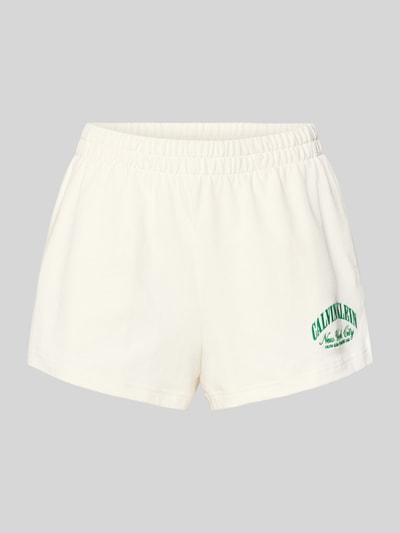 Calvin Klein Underwear Regular Fit Pyjama Shorts aus reiner Baumwolle Modell 'HERITAGE GX' Offwhite 1