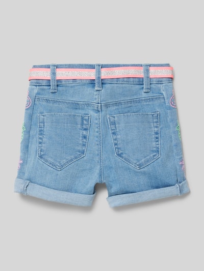 s.Oliver RED LABEL Regular Fit Jeansshorts mit Gürtel Blau 3