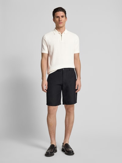 SELECTED HOMME Poloshirt mit kurzem Reißverschluss Offwhite 1