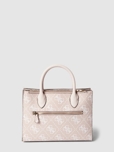 Guess Tote Bag mit Label-Applikation Modell 'SATCHEL' Rosa 4