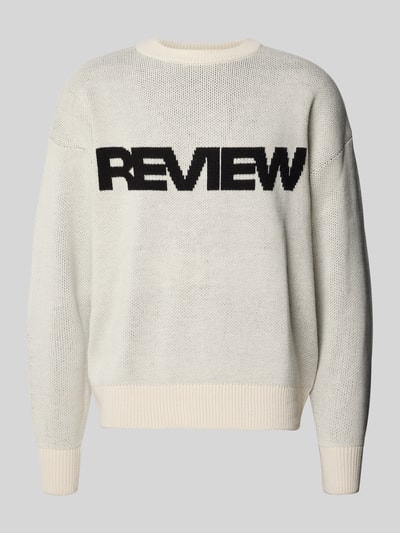 REVIEW Gebreide pullover met ronde hals Ecru - 2