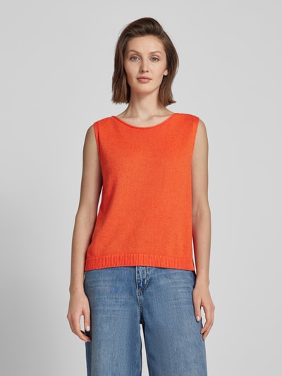 Marc O'Polo Stricktop mit Strukturmuster Orange 4