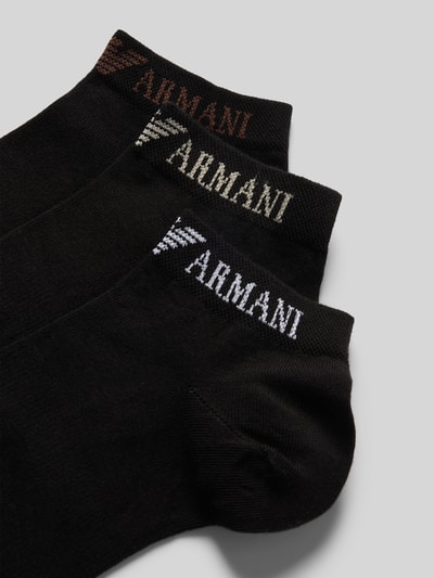 Emporio Armani Socken mit Label-Print im 3er-Pack Black 2