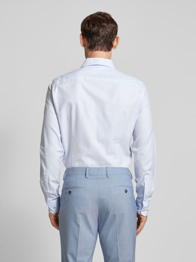 JOOP! Slim fit zakelijk overhemd met kentkraag Bleu - 5