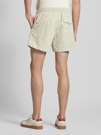 CHAMPION Regular Fit Badehose mit Label-Stitching Khaki 5