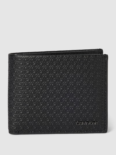 CK Calvin Klein Portemonnaie aus echtem Rindsleder Black 1