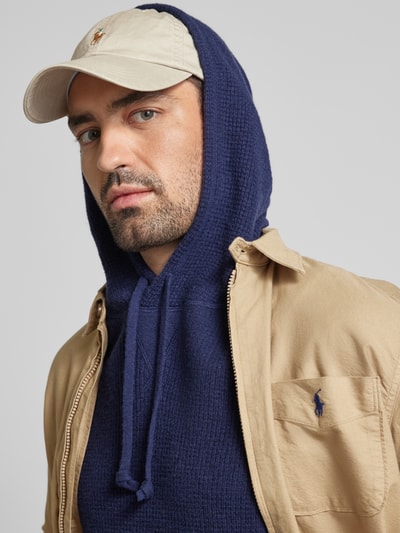 Polo Ralph Lauren Kaschmirpullover mit Kapuze Marine 3