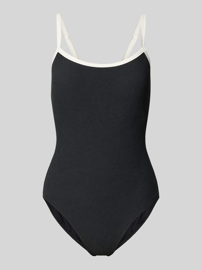 Jake*s Casual Badeanzug mit Karree-Ausschnitt Black 1