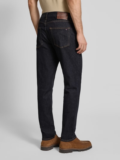 Tommy Hilfiger Straight fit jeans van katoenmix Donkerblauw - 5