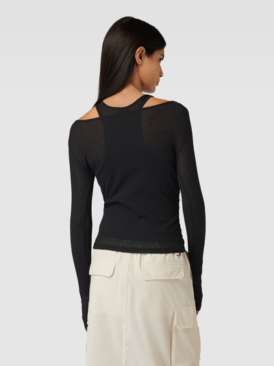 Gina Tricot Longsleeve mit Cut Outs Black 5