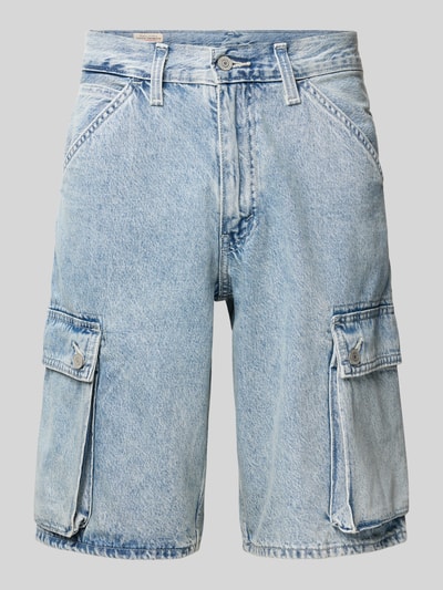 Levi's® Baggy Fit Jeansshorts mit Cargotaschen Hellblau 2