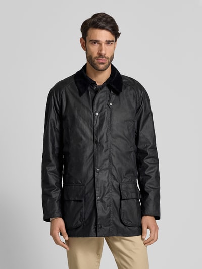 Barbour Jack met platte kraag, model 'BRISTOL' Marineblauw - 4