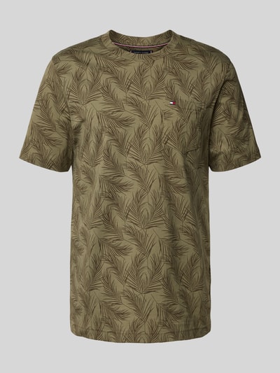 Tommy Hilfiger Regular Fit T-Shirt aus reiner Baumwolle Oliv 2