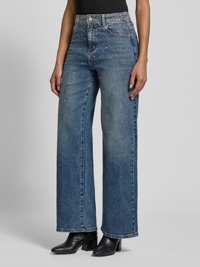 miss goodlife Wide Fit Jeans mit Ziersteinbesatz Jeansblau 4