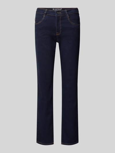 Tom Tailor Regular Fit Straight Fit Jeans mit Dark Wash Modell 'Liva' Dunkelblau 1