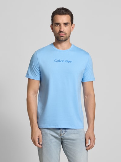 CK Calvin Klein T-Shirt mit Logo-Print Sky 4