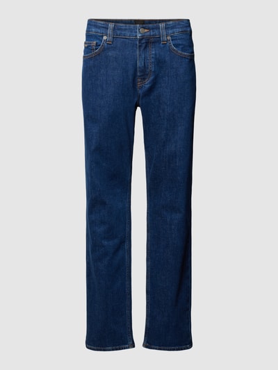 BOSS Orange Slim fit jeans in labeldetail, model 'Delaware' Blauw - 2