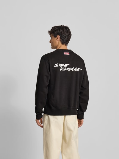 Kenzo Regular Fit Pullover mit Logo-Print Black 5