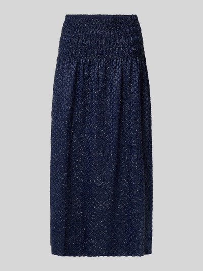 Scotch & Soda Glanzende midirok met elastische band Donkerblauw - 2
