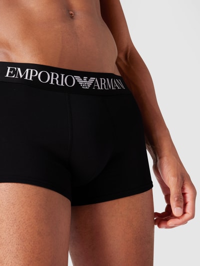 Emporio Armani Trunks mit Logo-Bund Black 3