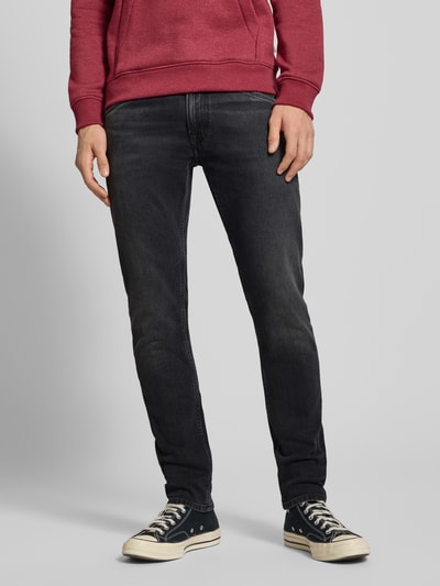 Pepe Jeans Tapered fit jeans van katoenmix, model 'SPIKE' Antraciet - 4