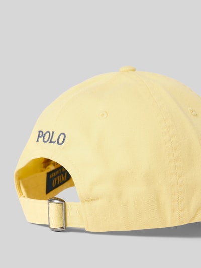 Polo Ralph Lauren Basecap mit Logo-Stitching Hellgelb 3