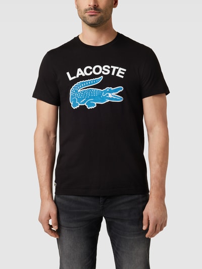 Lacoste T-Shirt mit Label-Detail Black 4